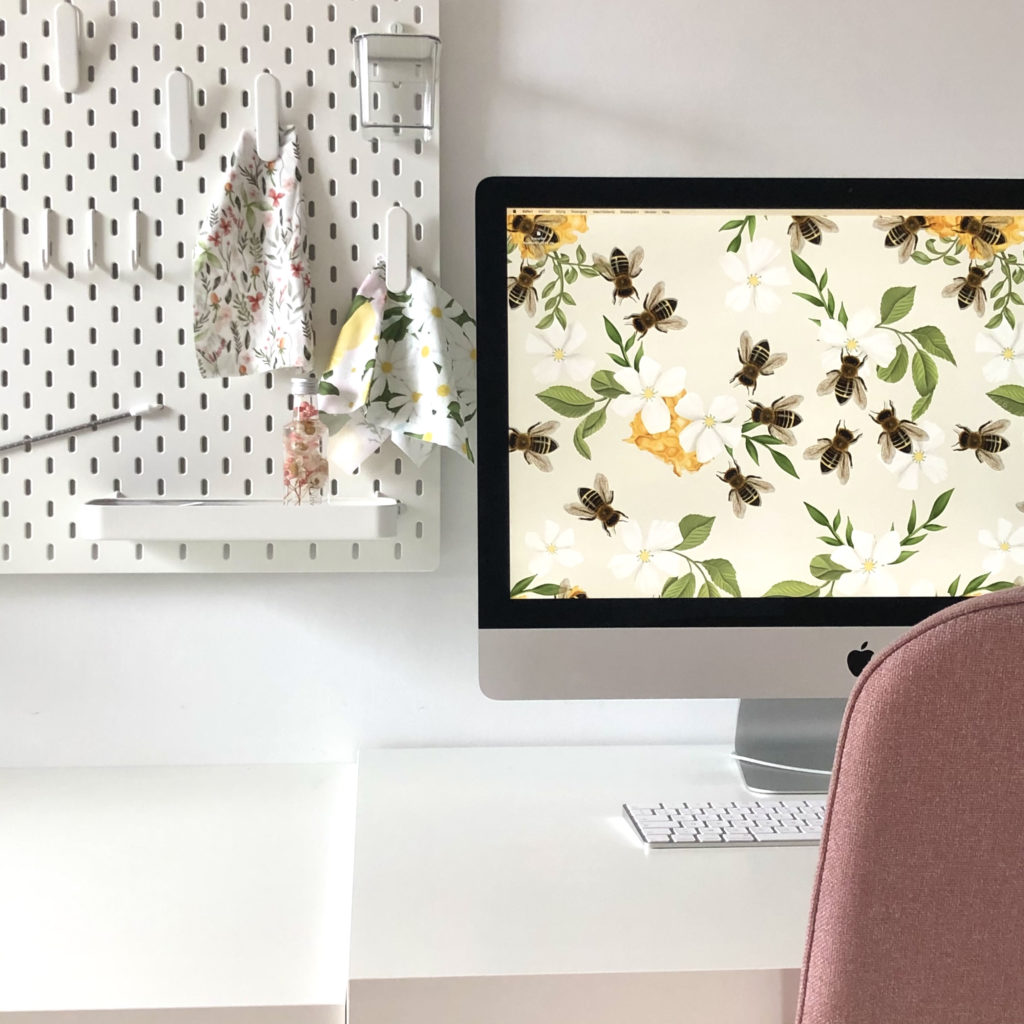 Favorite tool for surface pattern design: the iMac
