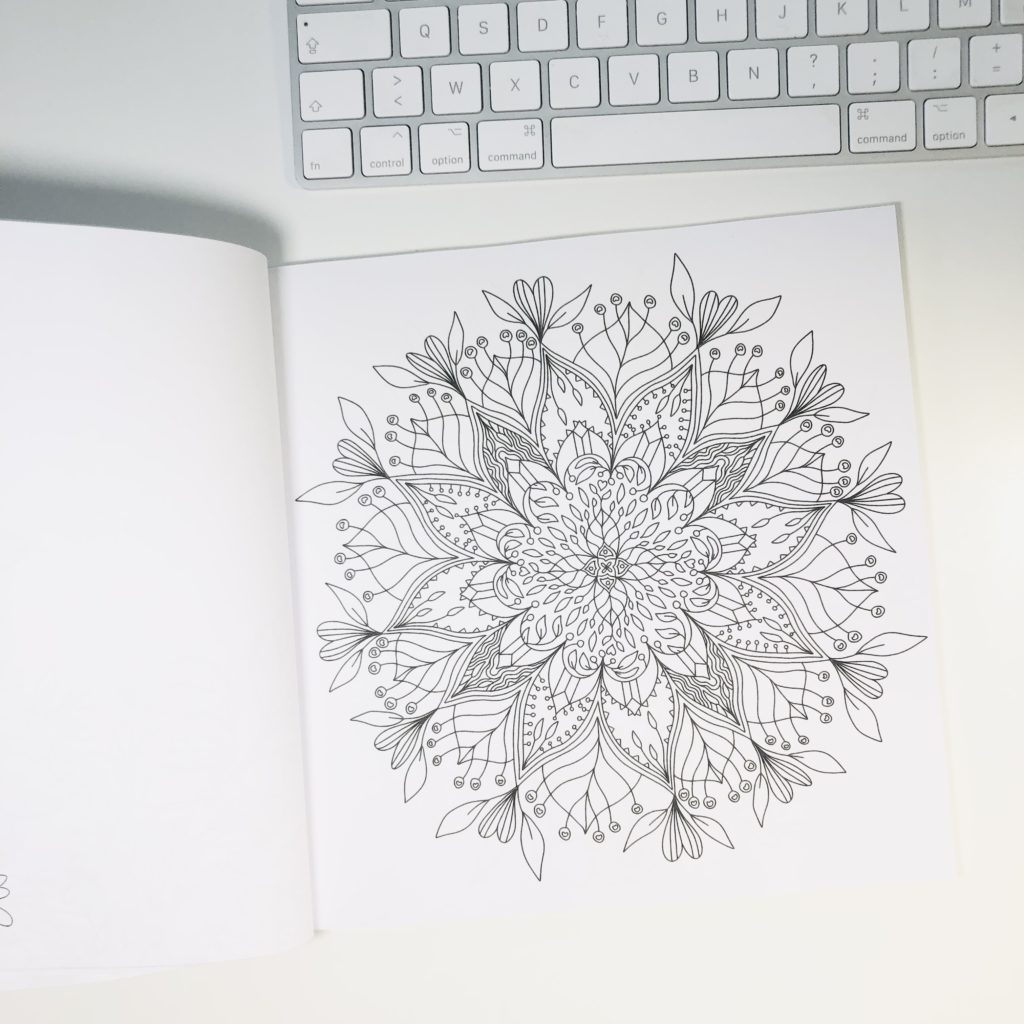 interior pages, a world with flowers, mandala